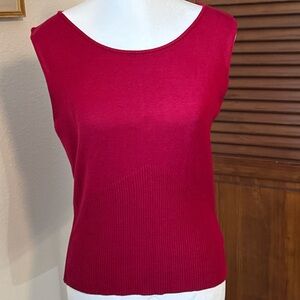 Vintage Silk Blend Sleeveless Knit Top